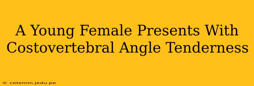 A Young Female Presents With Costovertebral Angle Tenderness