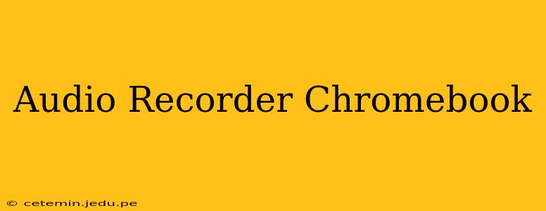 Audio Recorder Chromebook