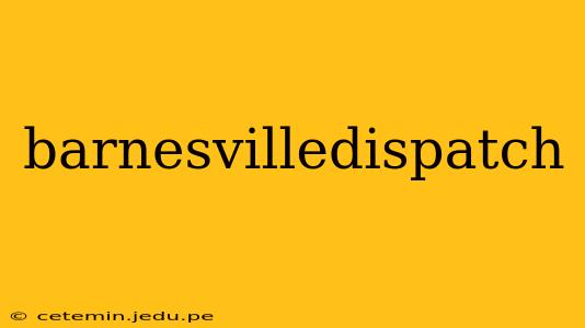 barnesvilledispatch