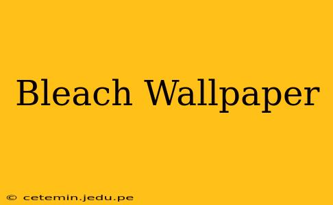 Bleach Wallpaper