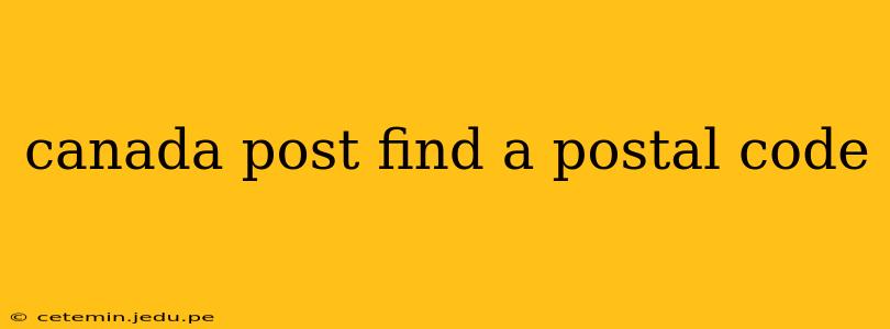 canada post find a postal code