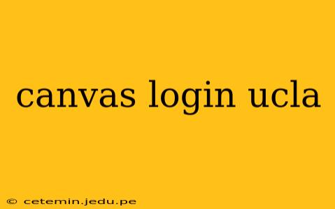 canvas login ucla
