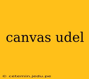 canvas udel