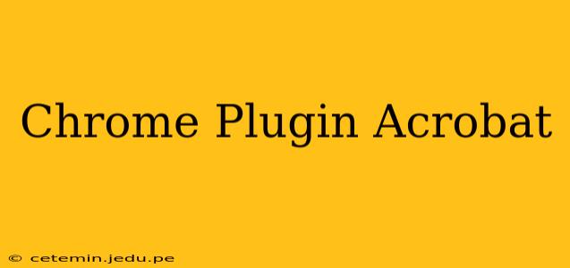 Chrome Plugin Acrobat
