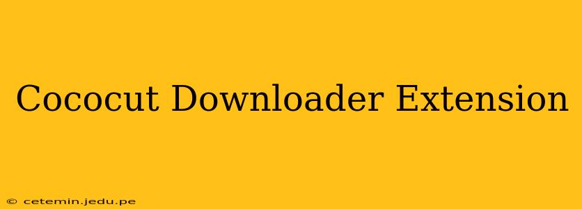 Cococut Downloader Extension