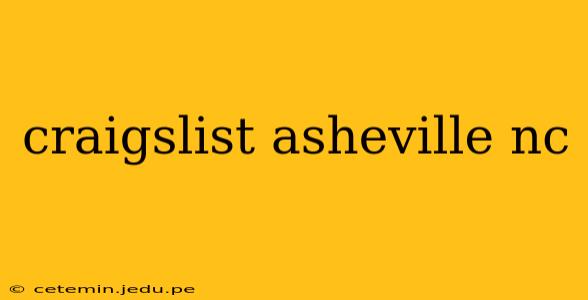 craigslist asheville nc