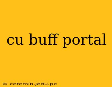 cu buff portal