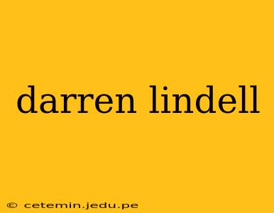 darren lindell