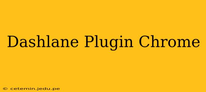 Dashlane Plugin Chrome