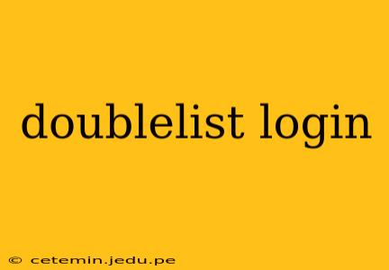 doublelist login