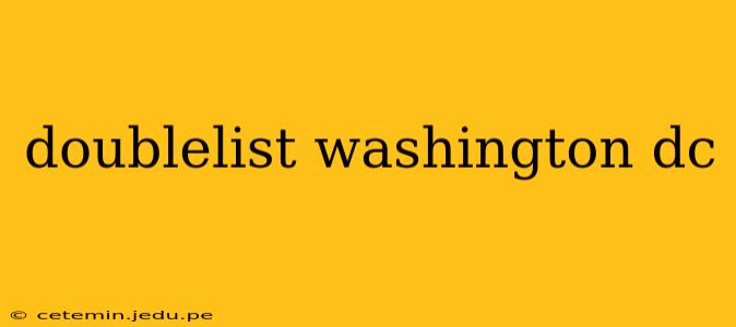 doublelist washington dc