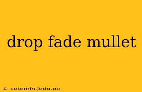 drop fade mullet