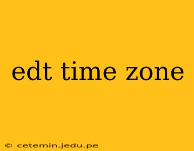 edt time zone