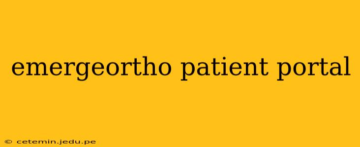 emergeortho patient portal