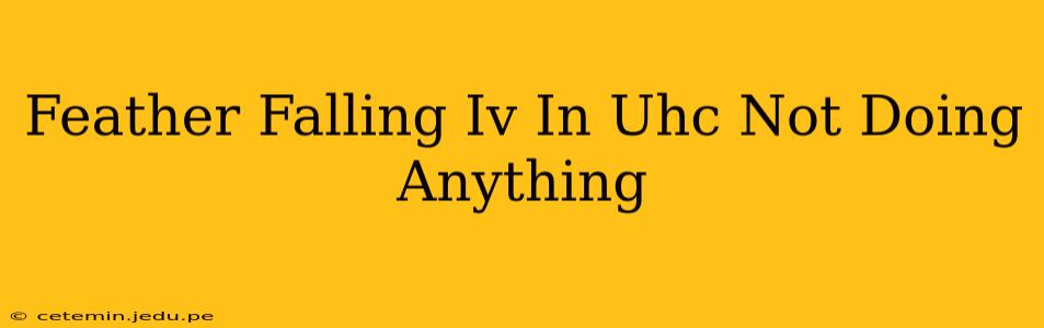 Feather Falling Iv In Uhc Not Doing Anything