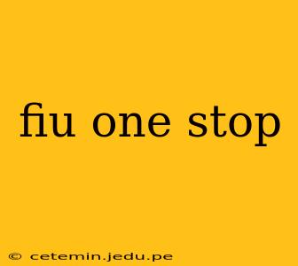 fiu one stop