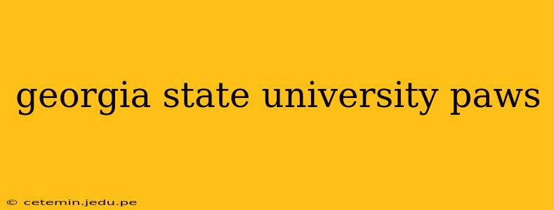 georgia state university paws