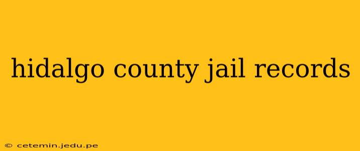 hidalgo county jail records