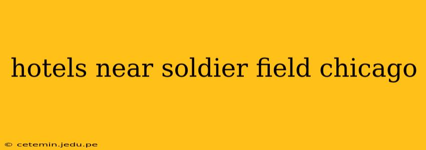hotels near soldier field chicago