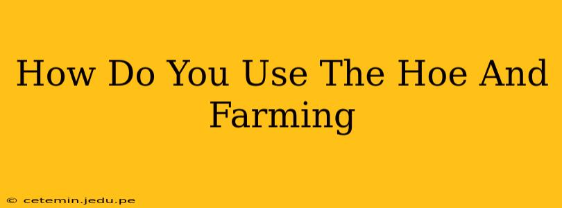 How Do You Use The Hoe And Farming