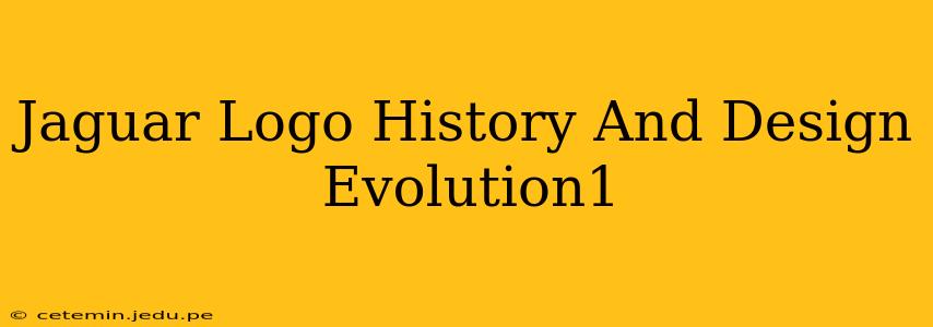 Jaguar Logo History And Design Evolution1