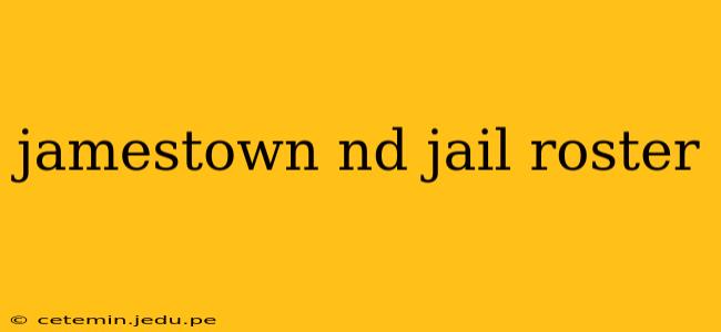 jamestown nd jail roster