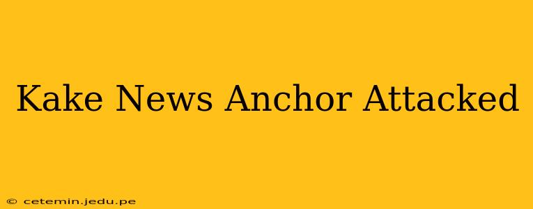 Kake News Anchor Attacked