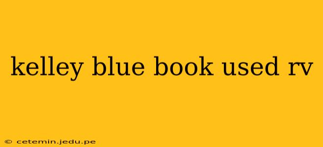 kelley blue book used rv