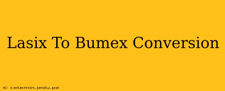 Lasix To Bumex Conversion
