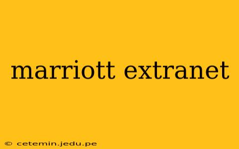 marriott extranet