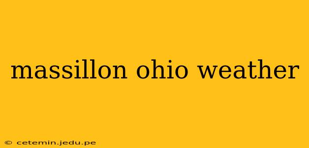 massillon ohio weather