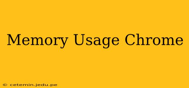 Memory Usage Chrome