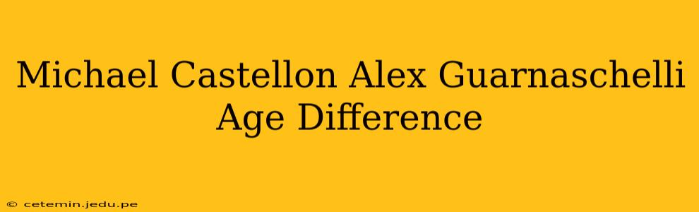 Michael Castellon Alex Guarnaschelli Age Difference