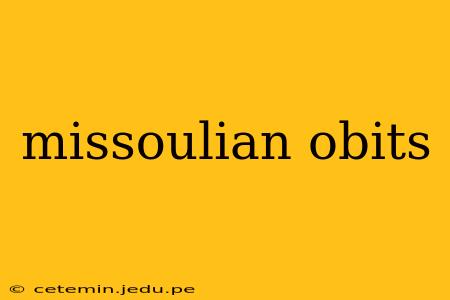 missoulian obits
