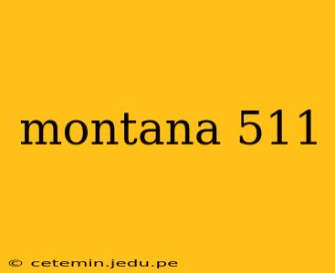 montana 511