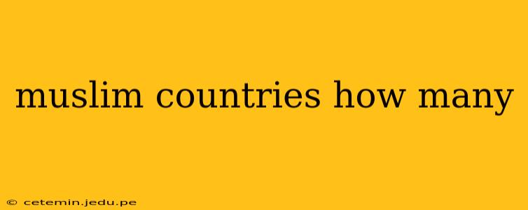 muslim countries how many