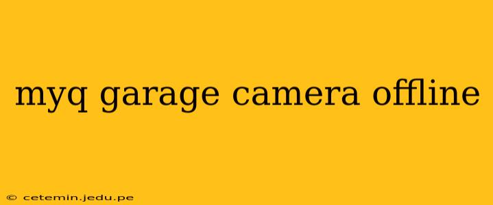 myq garage camera offline