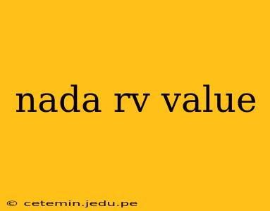 nada rv value