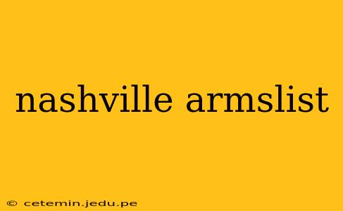 nashville armslist