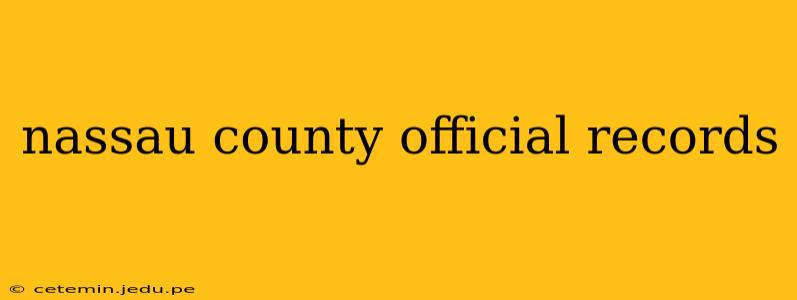 nassau county official records
