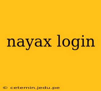 nayax login