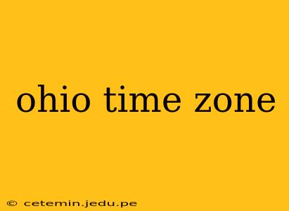 ohio time zone