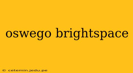 oswego brightspace