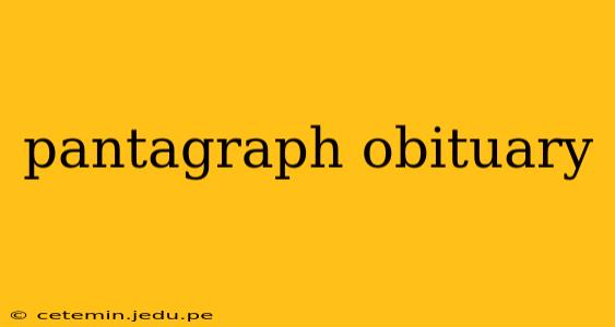 pantagraph obituary