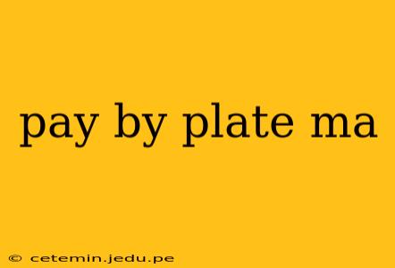 pay by plate ma