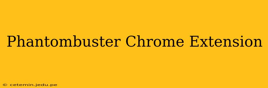 Phantombuster Chrome Extension