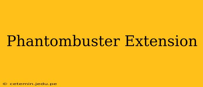 Phantombuster Extension