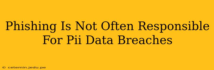 Phishing Is Not Often Responsible For Pii Data Breaches