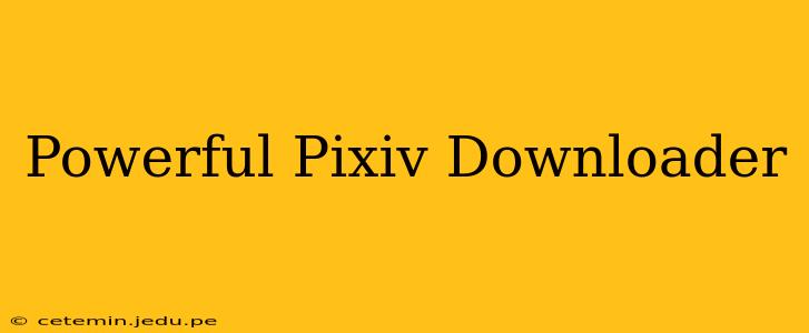 Powerful Pixiv Downloader
