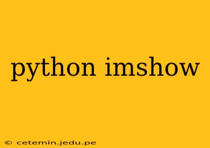 python imshow